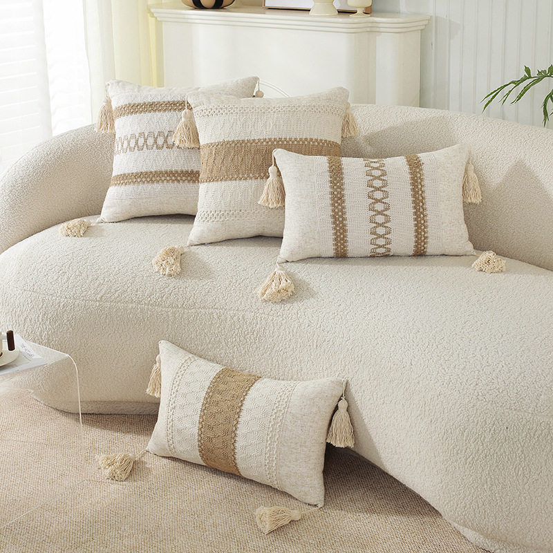 北欧风棉麻抱枕套民宿沙发卧室床头飘窗靠垫客厅靠枕抱枕夏季通用