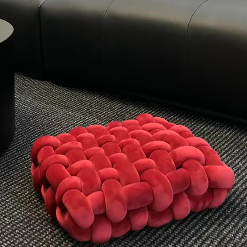 新年圣诞节日结婚礼物纯色氨纶方形编织椅垫坐垫沙发靠背毛绒靠枕,居家布艺,美臀垫/保健坐垫,淘宝优惠券,粉丝福利购,淘宝优惠卷