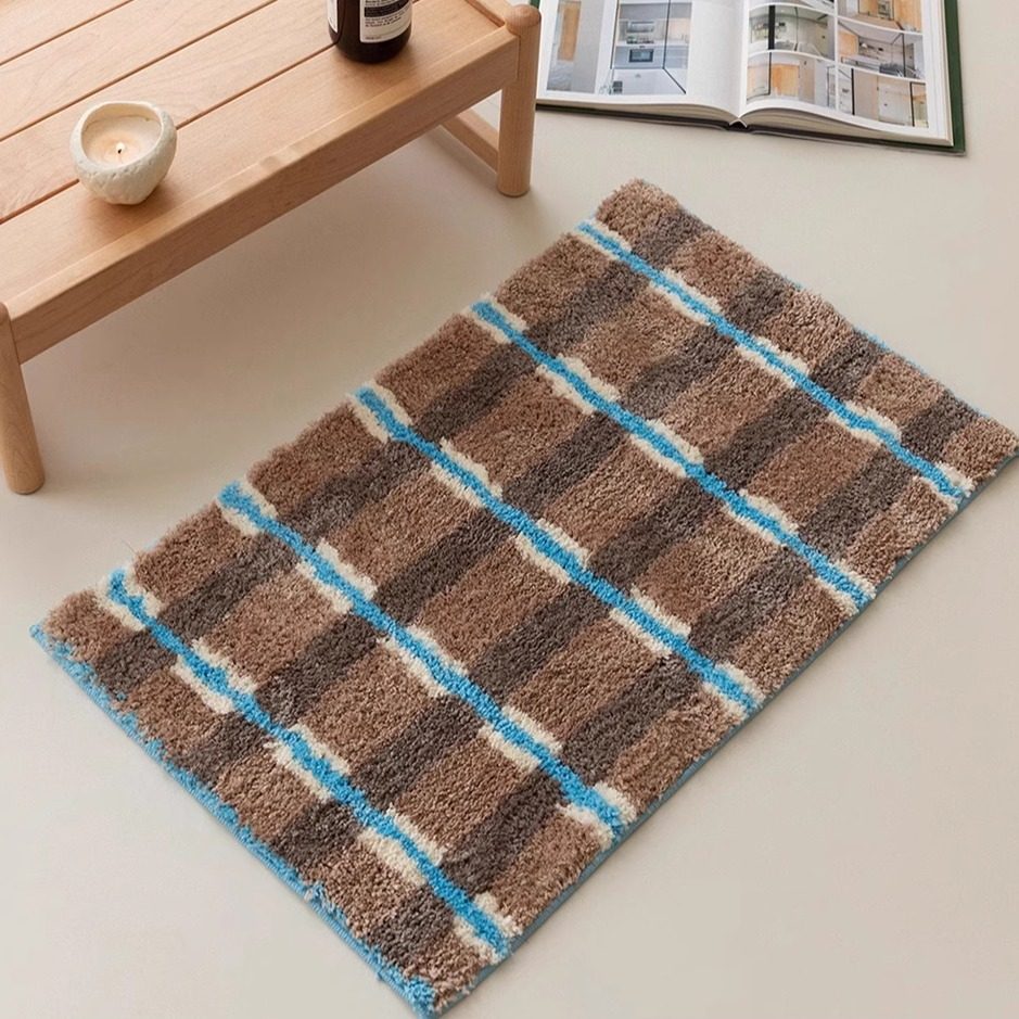 中古风氛围感植绒地毯小众插画脚垫浴室防滑吸水门垫房间装饰脚垫,居家布艺,地毯,淘宝优惠券,粉丝福利购,淘宝优惠卷