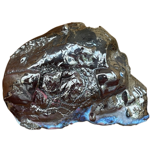 日本备前烧陶艺名家市川透 师隐崎隆一 柴烧银彩骷髅汤吞茶杯酒杯