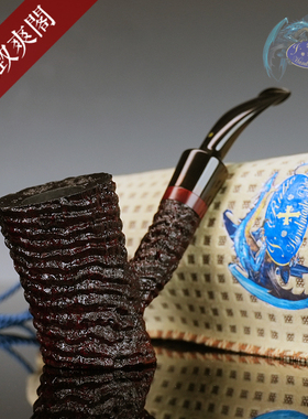 烟波 西班牙J.Rubio Sandblast Cherrywood 手工 进口石楠木 烟斗