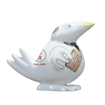 德国 MEISSEN 梅森瓷器 Fun Birds 趣味小鸟 牧师 小型瓷偶 摆件