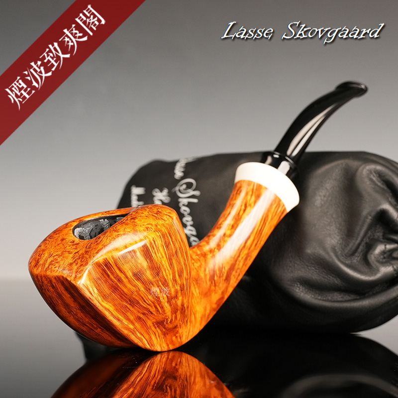 切线都柏林型白色饰圈烟斗