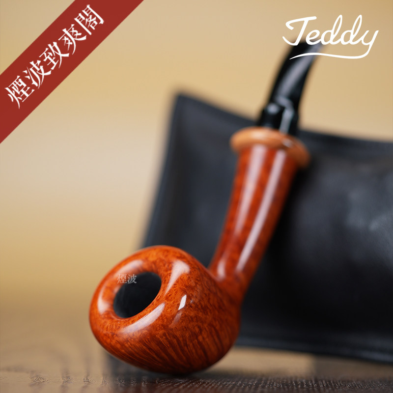 丹麦 Teddy Knudsen 泰迪 单老鹰级 长柄 橡果型 烟斗