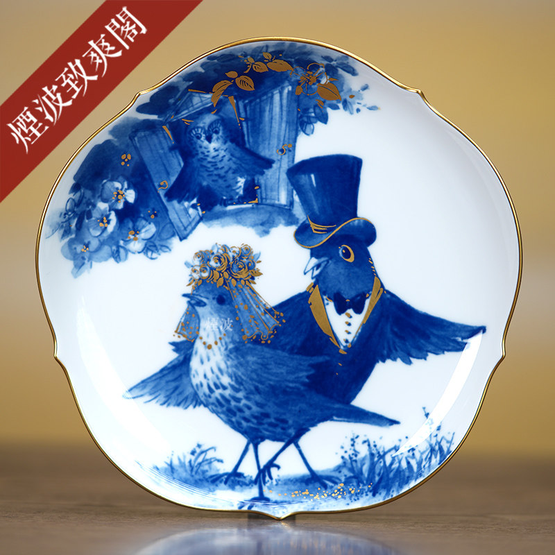 德国 MEISSEN 梅森瓷器 德国民谣童话系列 描金纪念赏盘 挂盘2004