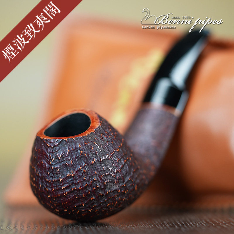 丹麦 本尼 Benni 马年 宽背河豚型 手工制 石楠木 烟斗