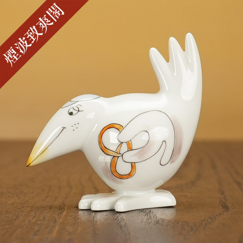 德国MEISSEN 梅森瓷器 Fun Birds 趣味小鸟 西点师 小型瓷偶 摆件