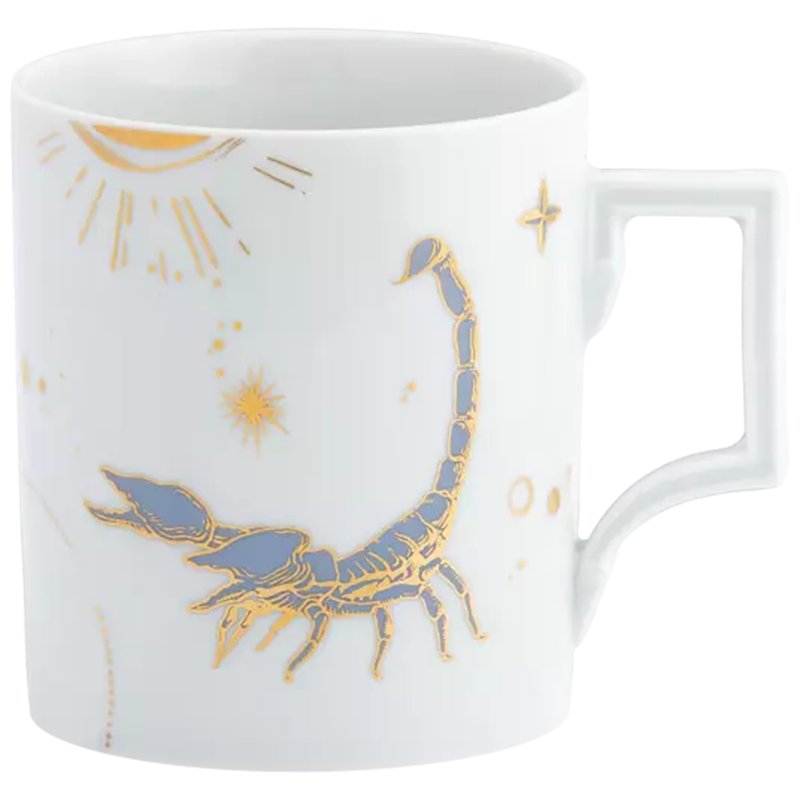 德国MEISSEN梅森瓷器 柏林系列十二星座 天蝎座 马克杯 水杯 茶杯