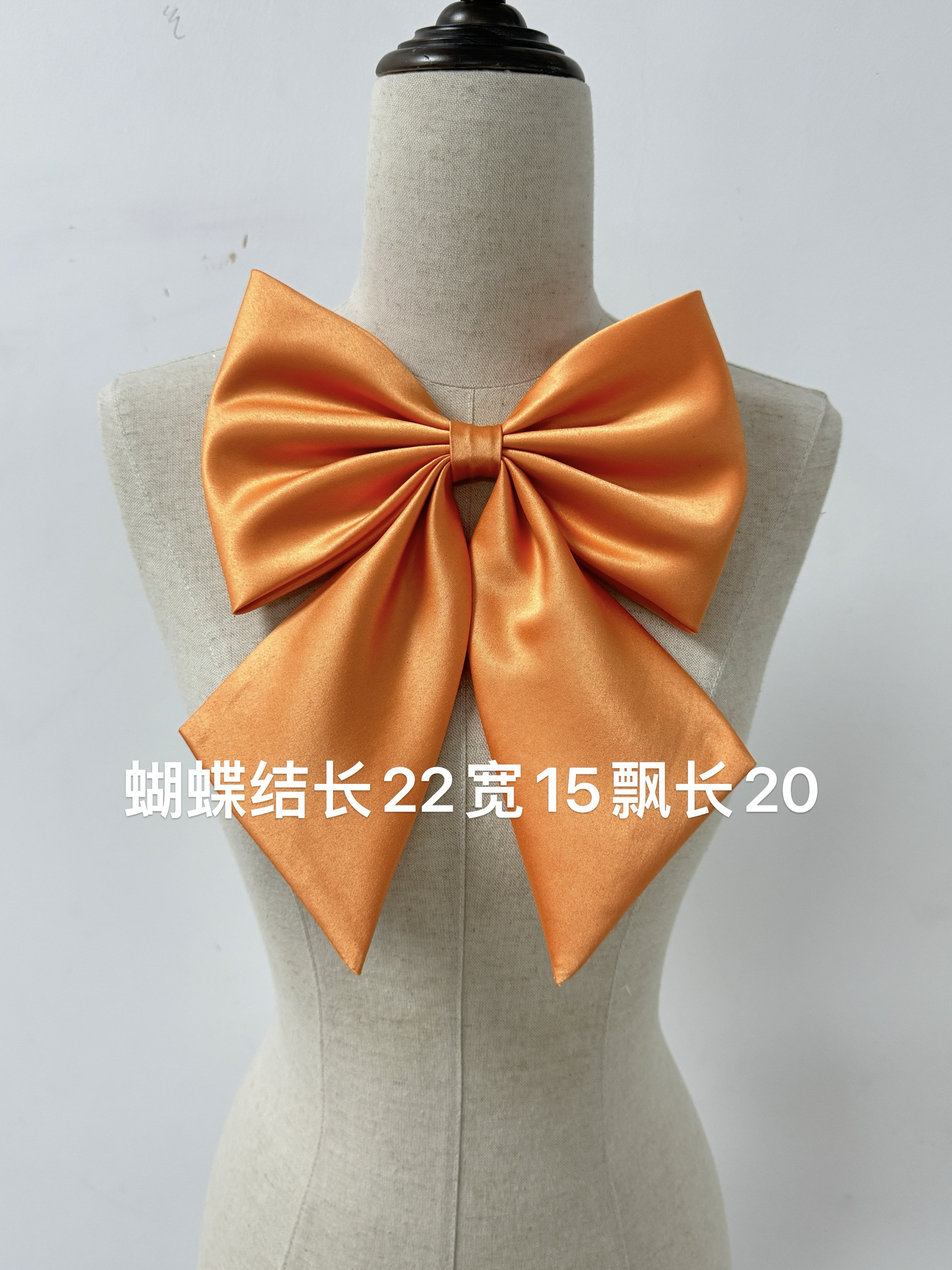 橙色原创后背遮盖装饰JK领结蝴蝶结配饰连衣裙胸针日系制服ins风