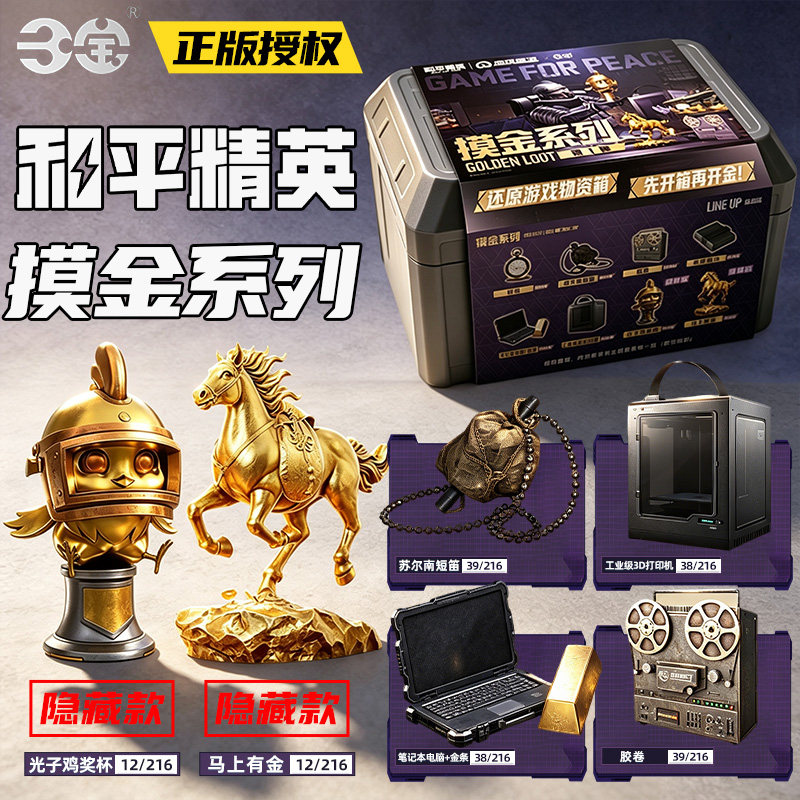 和平精英地铁逃生摸金系列盲盒第1弹玩偶玩具摆件手办儿童男孩6岁图片
