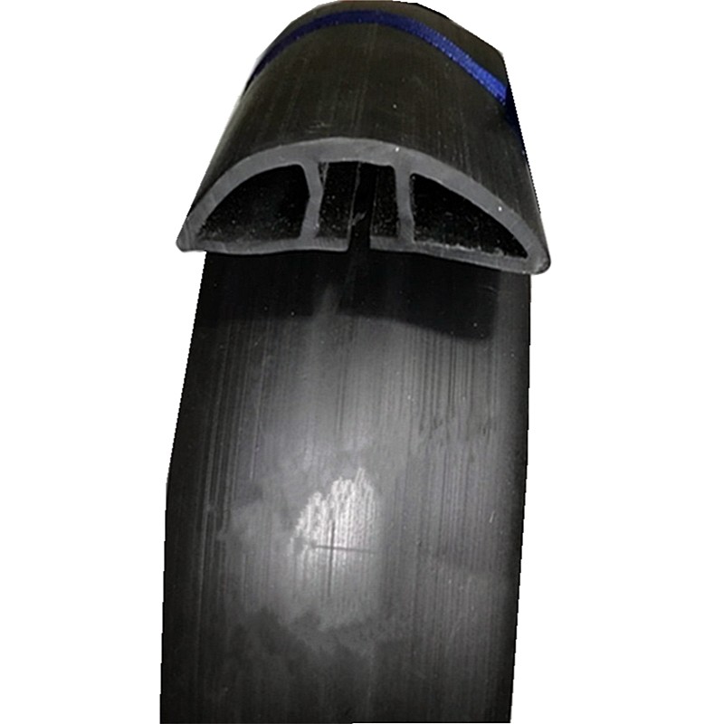 橡胶护线条会所酒店办公电线软盖板地线槽黑色防踩非标收纳压线条