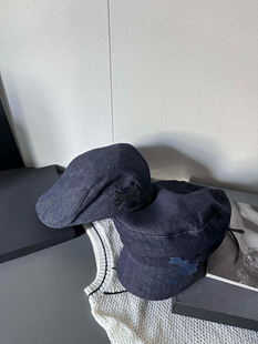 【INFINITYCROSS】英伦风复古十字架牛仔色报童帽海军帽前进帽女