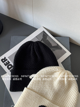 【INFINITYCROSS】2024年FM新品菠萝花边针织毛线帽男女同款冷帽