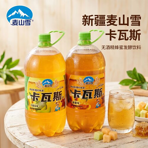 麦山雪卡瓦斯1.5L哈密瓜蜂蜜味
