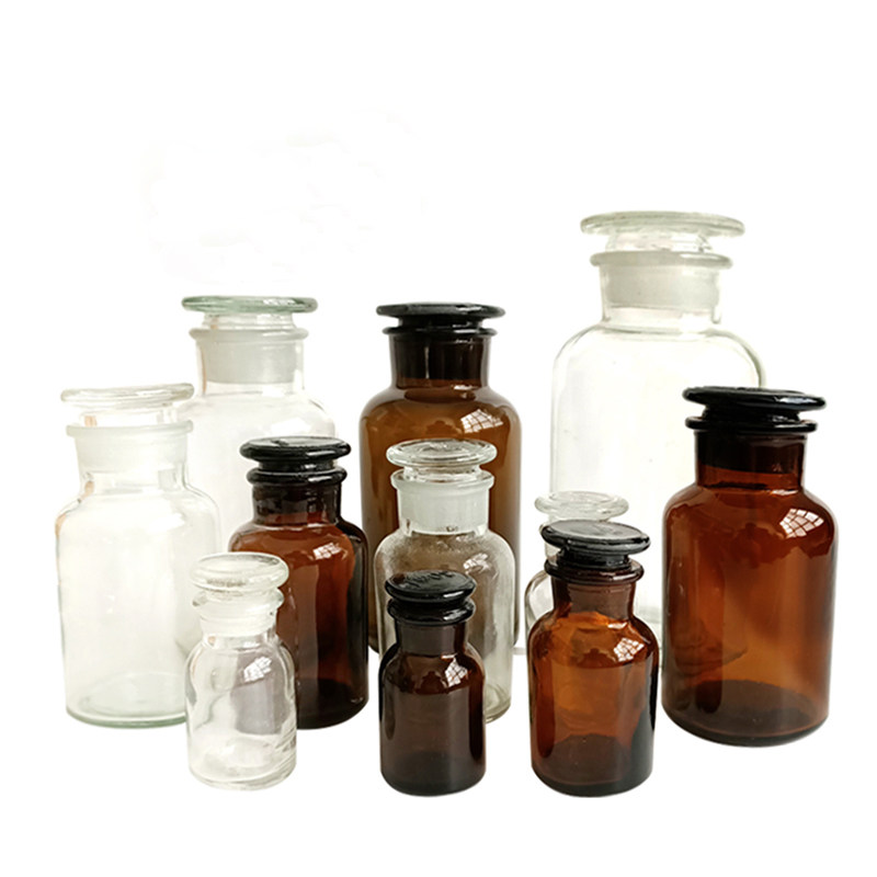 加厚磨口瓶广口瓶细口瓶玻璃化学药棉酒精瓶酒精灯实验室密封罐