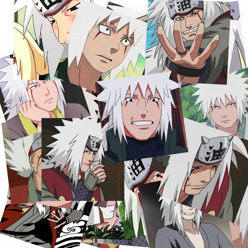 自来也贴纸手账笔记本文具盒周边贴画装饰防水动漫帖54张6张一版