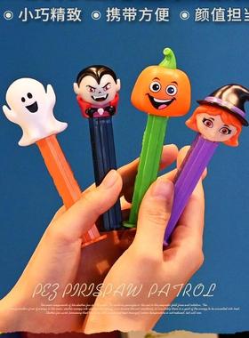 进口PEZ皮礼士万圣节系列糖果机水果味可爱卡通儿童收藏零食玩具