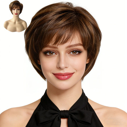 佰芙美欧美时尚短直发假发新品