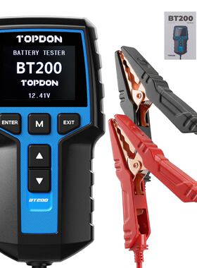 TOPDON BT200 Battery Tester 12V/24V System Voltage Checker