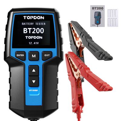 TOPDON BT200 Battery Tester 12V/24V System Voltage Checker