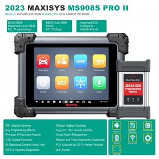 Autel MaxiSys MS908S Pro II Diagnostic Scan Tool Support ECU