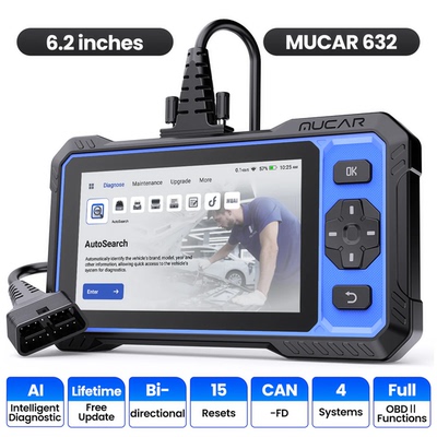 MUCAR 632 OBD2 Scanner 4 System Car Diagnostic Tool