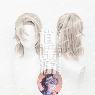逍遥游 第五人格囚徒灵犀妙探cos假发打毛头顶半扎短发cosplay