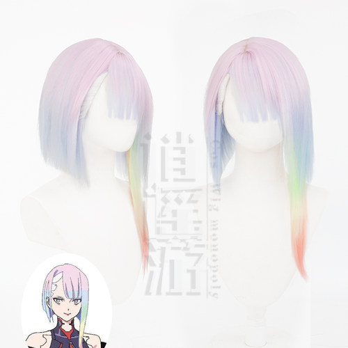 逍遥游 赛博朋克 边缘行者cos假发女主露西Lucy 动漫 假发 假毛