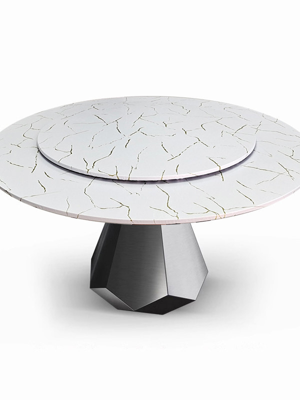 好多家圆桌套大理石纹桌皮套PVC防水桌垫 白色餐桌菜台布罩松紧带