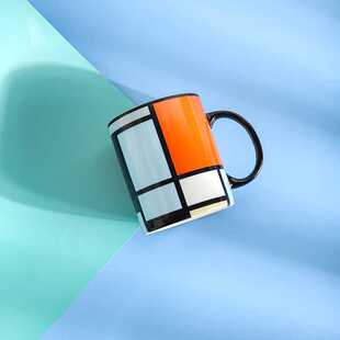 大英博物馆大都会艺术博物馆蒙德里安马克杯精美礼物咖啡杯水杯