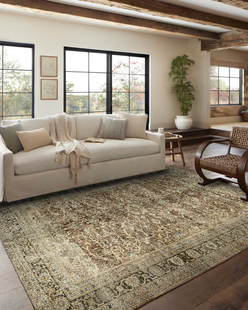 山川嘉境低库存美式客厅展厅百搭地毯服装店法式软装清仓摄影搭配