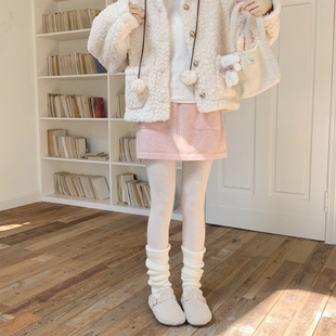 温柔软糯针织高腰半身裙百搭口袋设计包臀短裙女秋冬 Dear