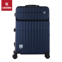 CROWN Crown Front Opening aluminum frame Case, Split-opening travel trolley case, Large capacity business overseas study Tour 5252 thumbnail 8