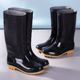 耐磨防水雨鞋 水靴 水鞋 耐酸碱胶鞋 高筒雨靴加厚防滑工地劳保男士