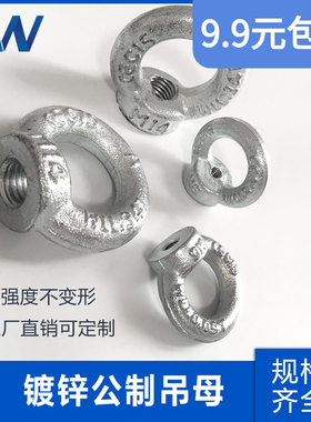 DIN582高强度吊环螺母,环型螺母,索具,吊母,吊具M6-M64  1只