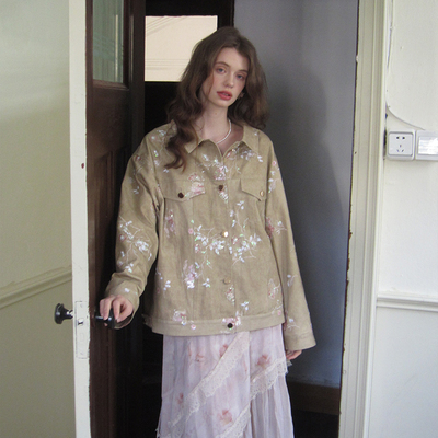 ZHUYIYI绣花高端新款短外套