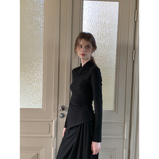 ZHUYIYI 打底长袖上衣女半裙套装两件套原创设计高级感修身显瘦