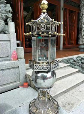 不锈钢点香器落地寺院佛堂长明灯