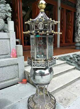 不锈钢点香器落地寺院佛堂长明灯