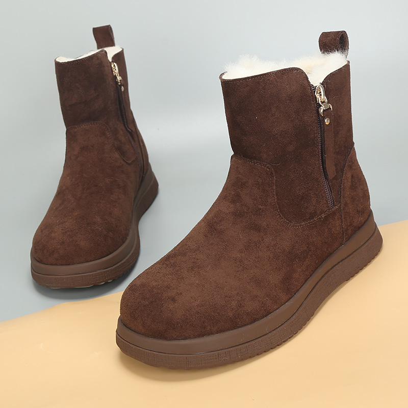 2025新款大码女鞋加绒雪地靴