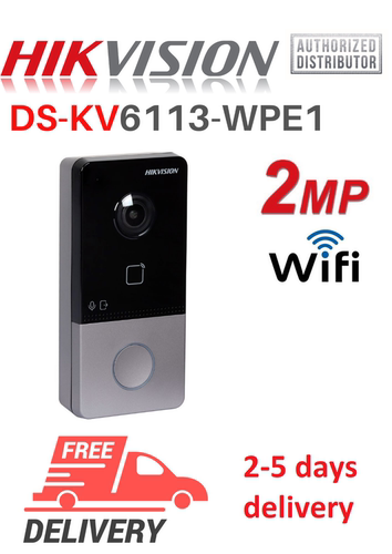 海康威视海外门禁 DS-KV6113-WPE1(C) Vandal-Resistant Doorbell