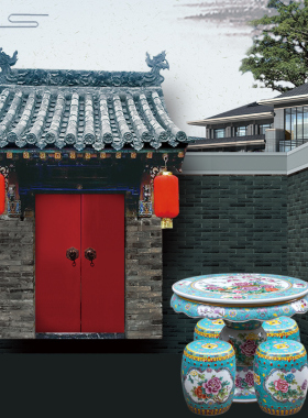 景德镇手绘粉彩仿古仿乾隆年制陶瓷桌凳套装户外别墅花园庭院桌椅