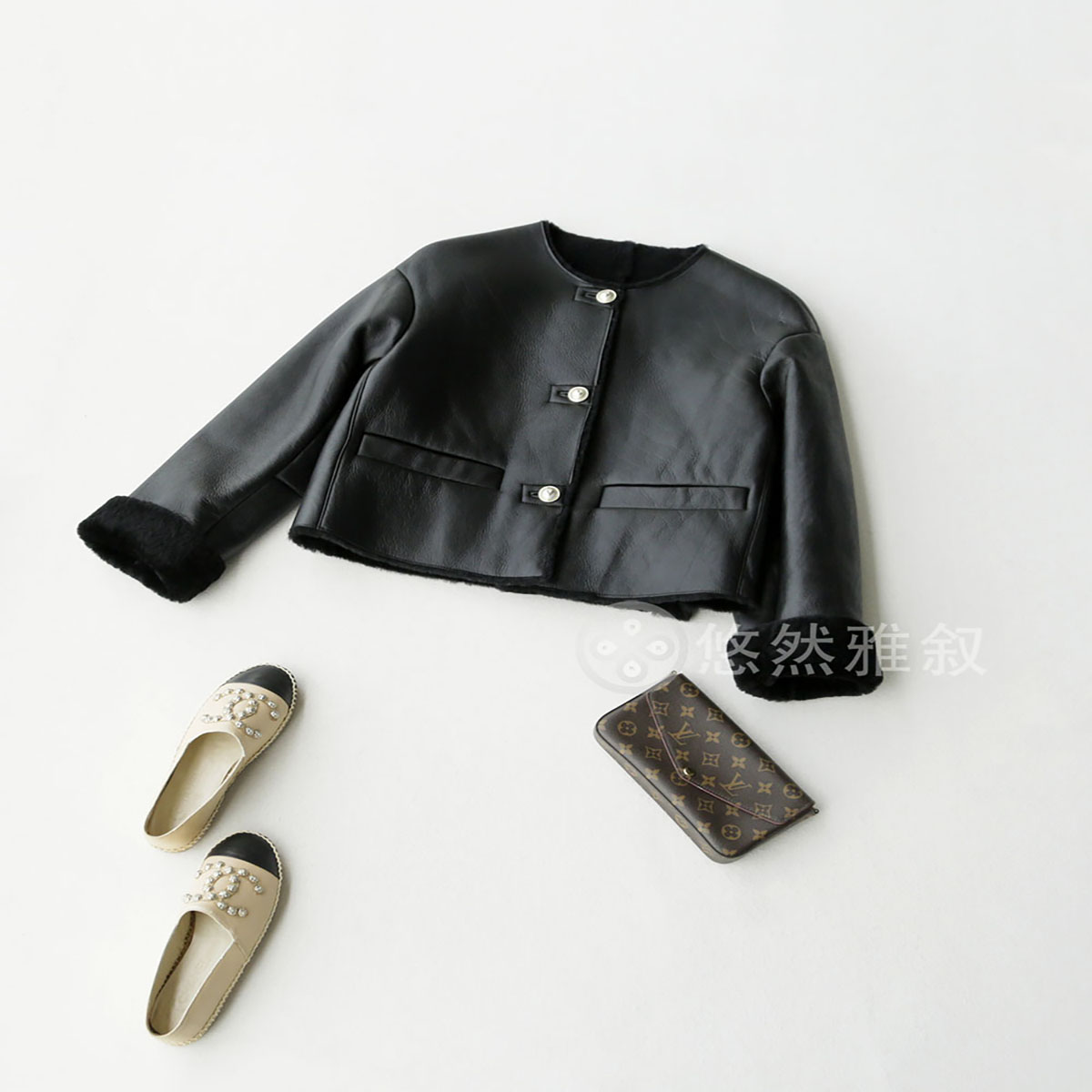 原2680现1080 仅几件 售完无补！重磅天然皮毛一体小宽松廓形外套