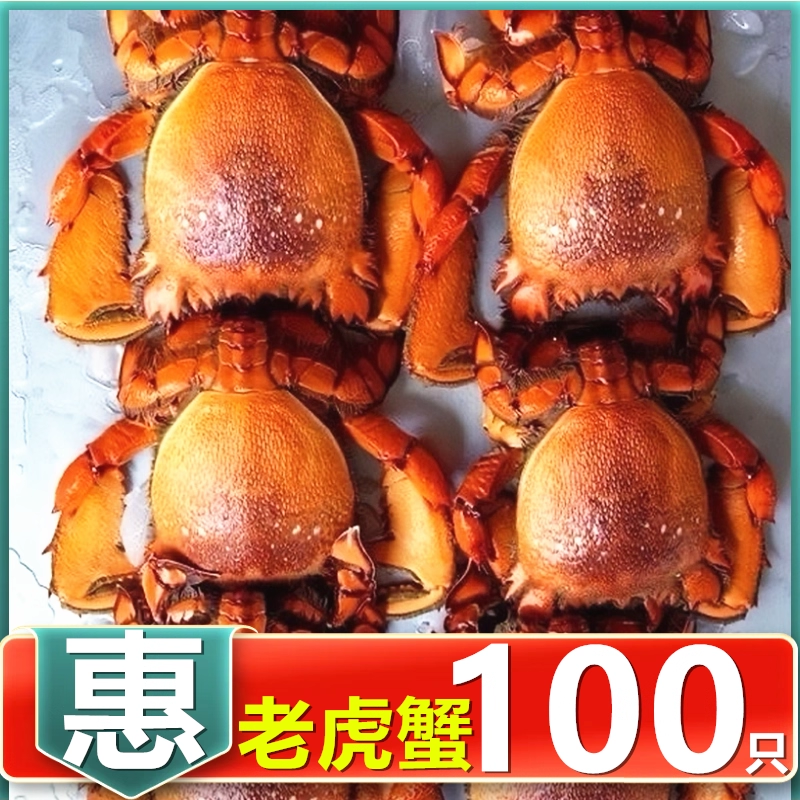 【100只特惠】新鲜老虎蟹活冻泰国进口虎头蟹贵妃蟹旭蟹火锅食材,水产肉类/新鲜蔬果/熟食,帝王蟹,淘宝优惠券,粉丝福利购,淘宝优惠卷
