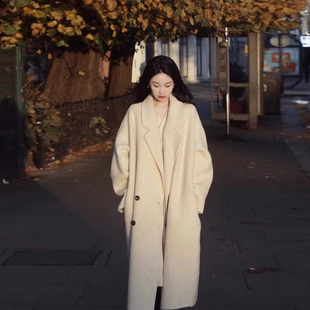 羽绒服女冬季2024新款中长款高级感加厚羽绒内胆羊毛呢子大衣外套