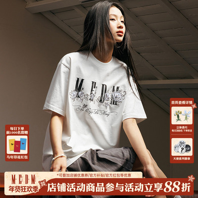 宽松型LOGO常规夏季短袖MEDM25SS