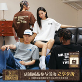 休闲圆领上衣夏季 MEDM25SS T恤男美式 TIME基础logo短袖 体恤 THE