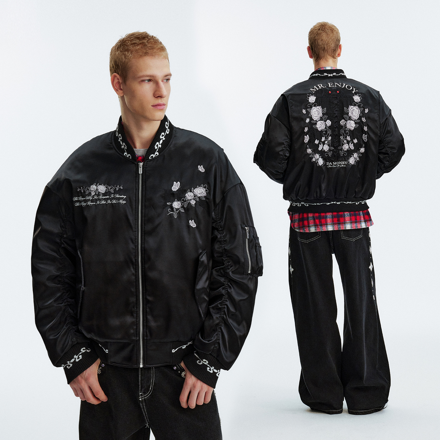 MEDM美式复古棒球领夹克