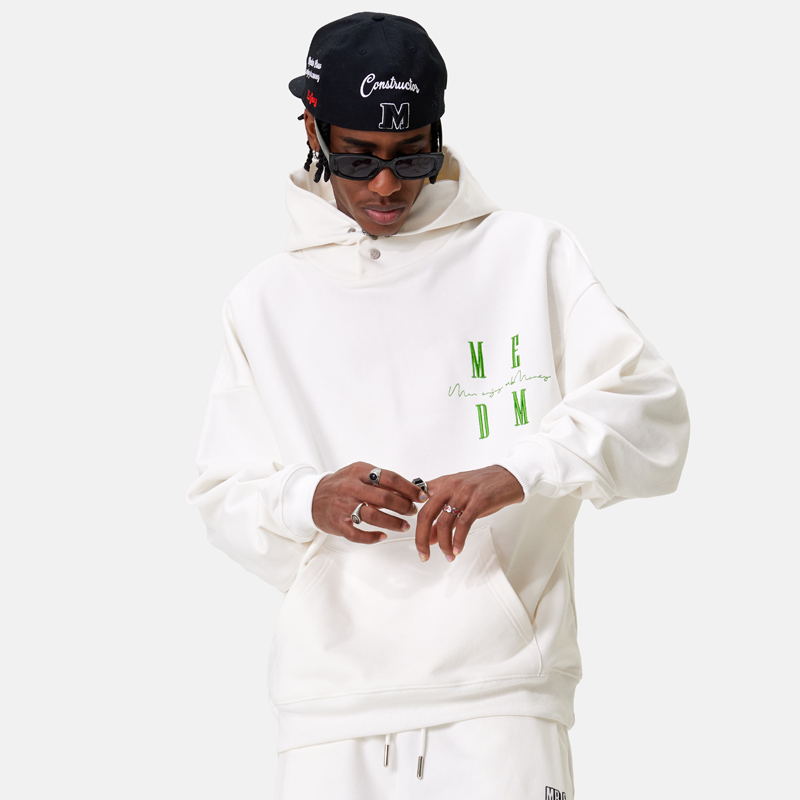 MEDM刺绣卫衣连帽卫衣