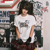 音符印花基础休闲圆领短袖 END系列Q版 潮流百搭T恤 NEVER MEDMxEVA